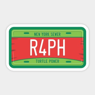 Raphael License Plate Sticker